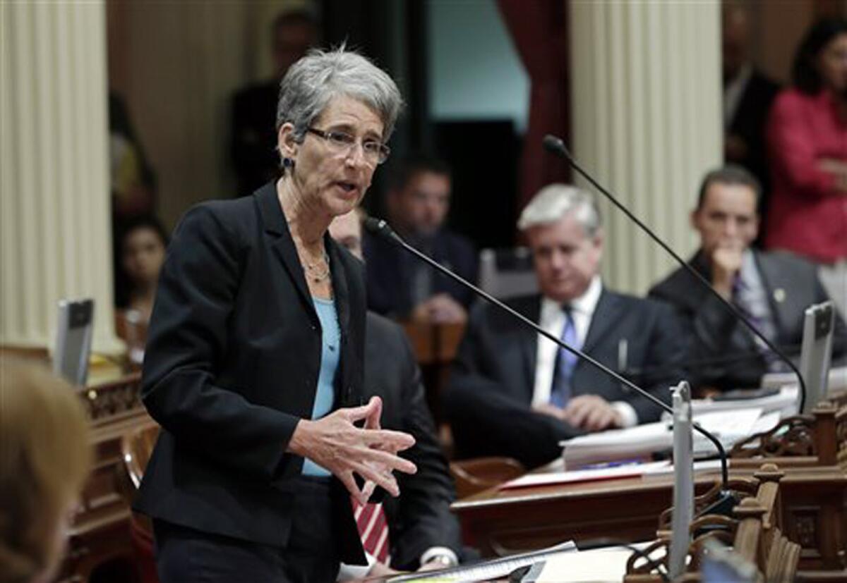 State Sen. Hannah-Beth Jackson (D-Santa Barbara) is the chairwoman of the Legislative Women's Caucus, which Thursday proposed a package of bills to help women.