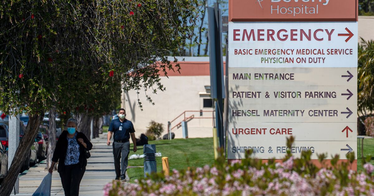 Beverly Hospital in Montebello files for bankruptcy in effort to avoid closure
