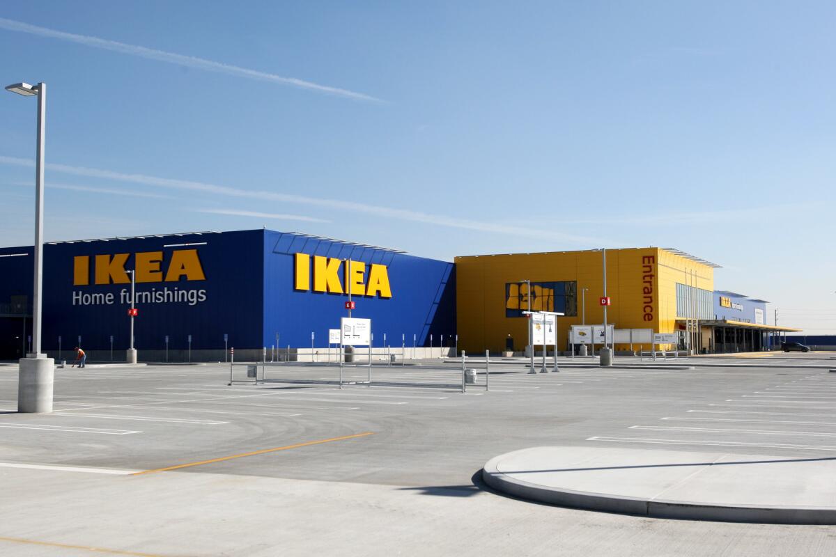 The new IKEA store in Burbank on Wednesday, Feb. 1, 2017. The store, on San Fernando Road, will open on Feb. 8 and it includes 456,000 sq. ft. of space, including 1,700 parking spots and a restaurant that seats 600 people.