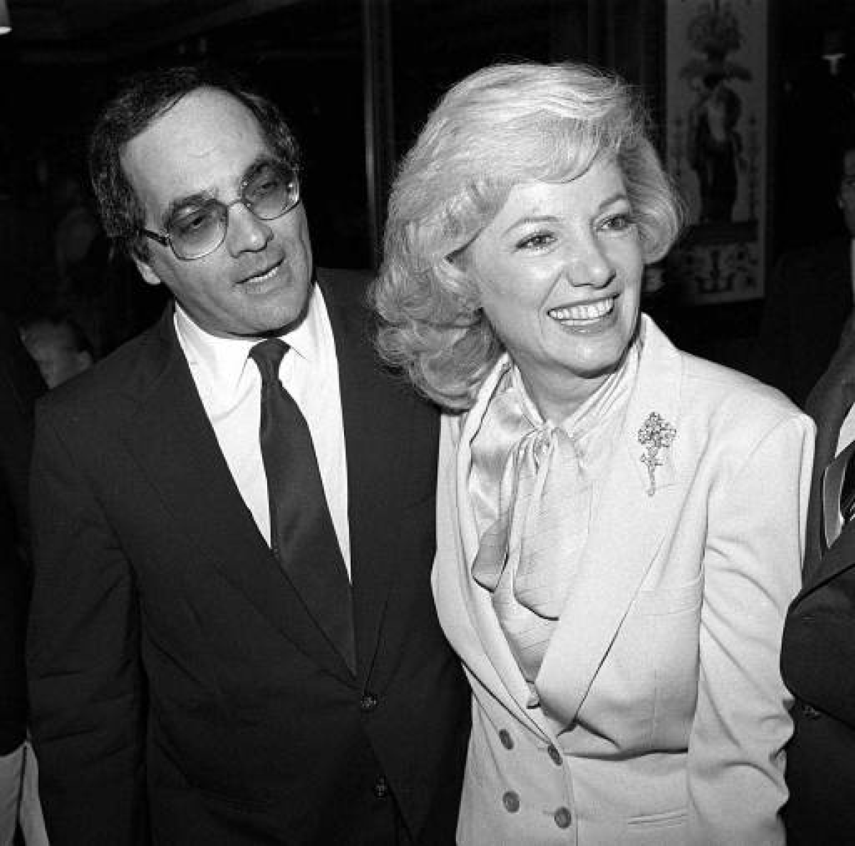 Rams owner Georgia Frontiere, right, and her husband, composer-conductor Dominic Frontiere in September 1980.