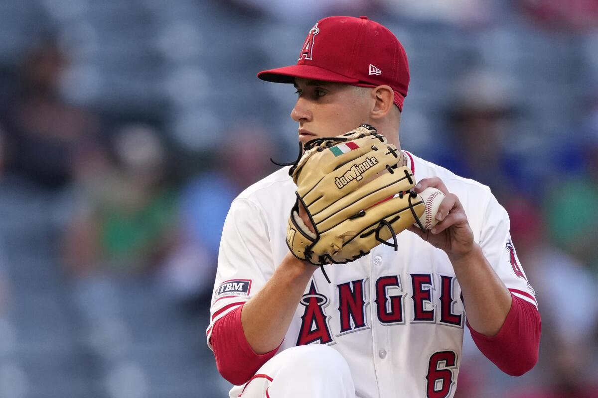 Angels' Samuel Aldegheri, first Italian pitcher, takes a loss - Los Angeles Times