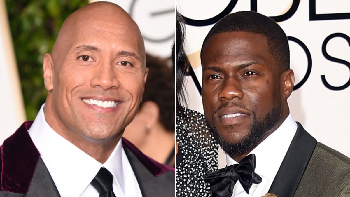 Actor Dwayne Johnson and comedian Kevin Hart will co-host the 2016 MTV Movie Awards.