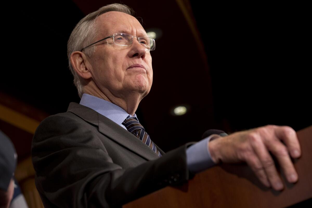 Former Senate Majority Leader Harry Reid of Nevada