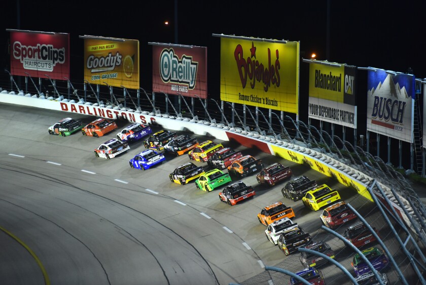 NASCAR plans to restart its season at Darlington Raceway on May 17.