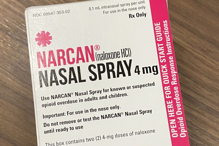 Naloxone opioid overdose medication, known by the brand name Narcan, is available at the Ramona Sheriff’s substation.