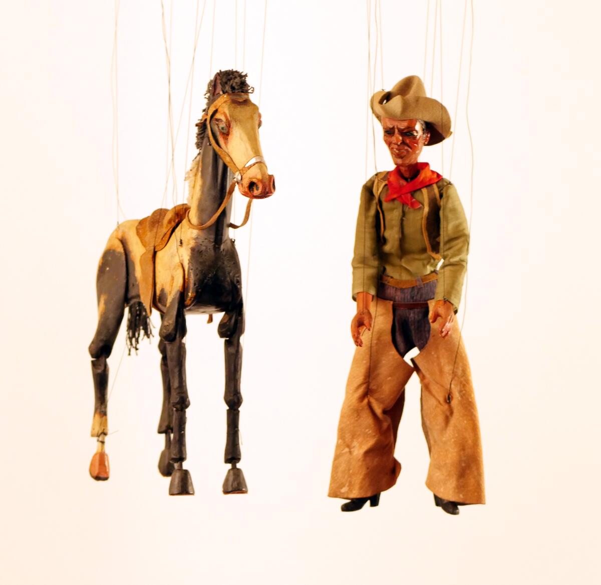 Miniatures of a horse and a cowboy