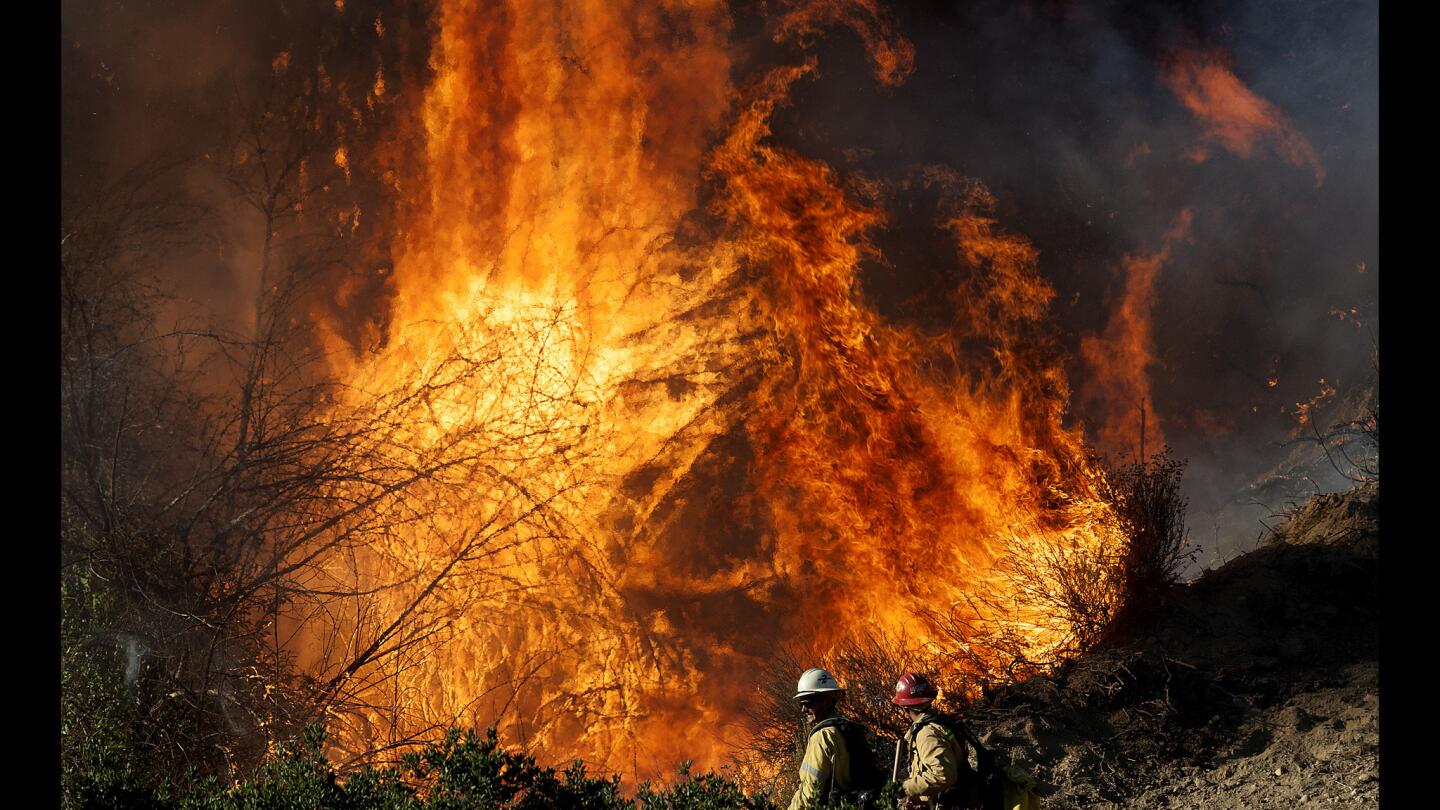 Santa Clarita brush fire