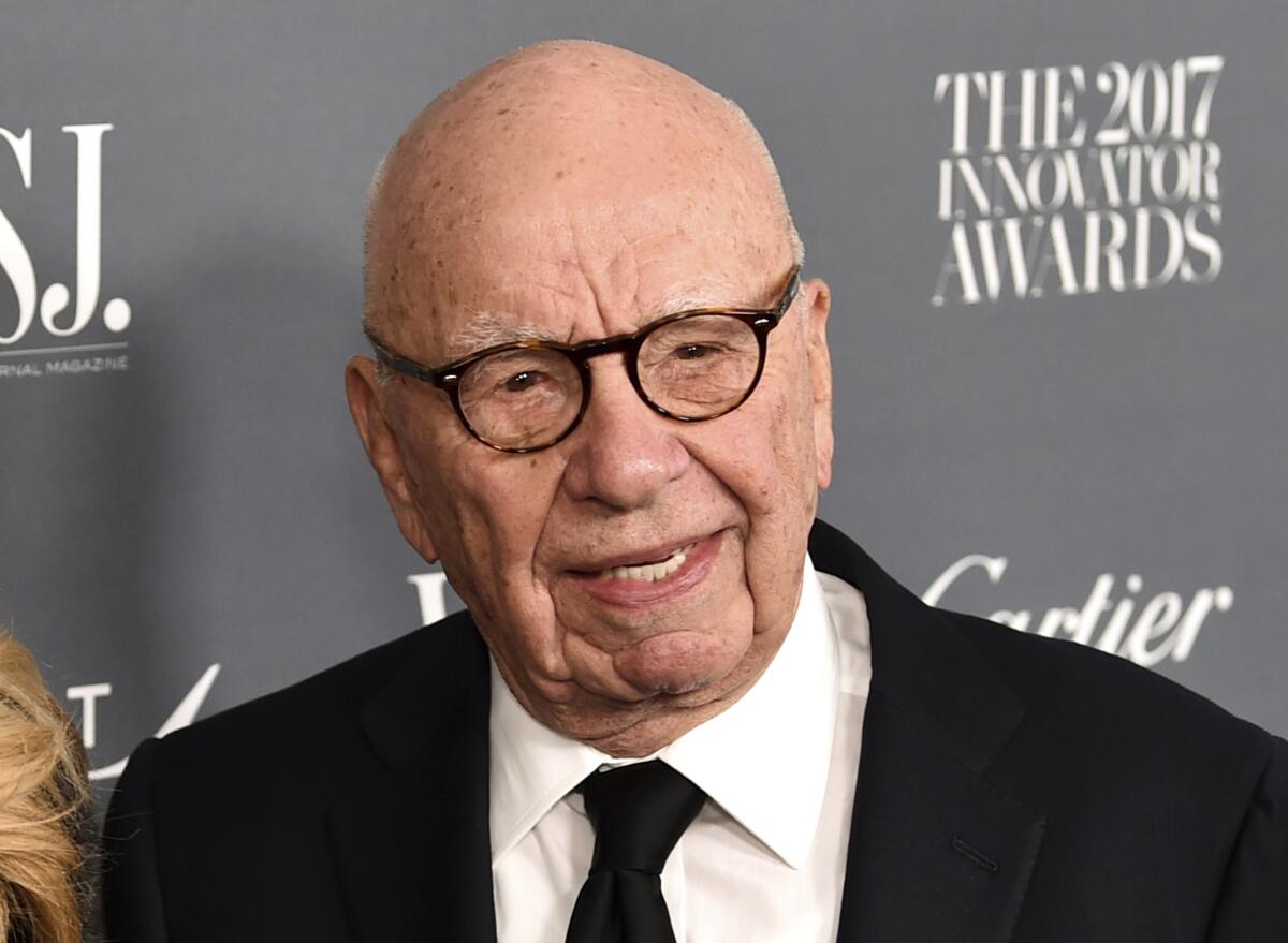Rupert Murdoch en un evento en Nueva York el 1 de noviembre de 2017. . (Evan Agostini/Invision/AP)