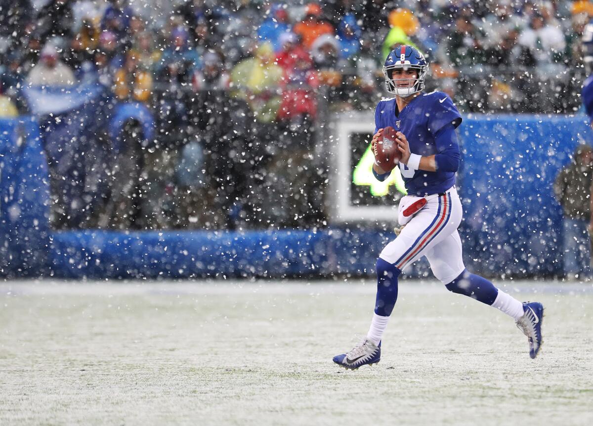 New York Giants rookie quarterback Daniel Jone