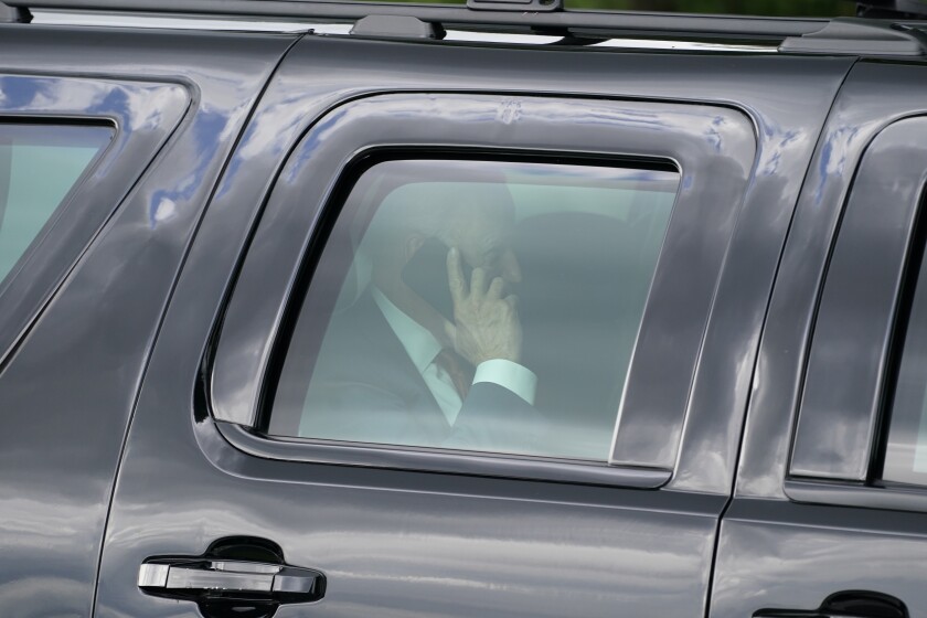President Biden returns to the White House Friday.