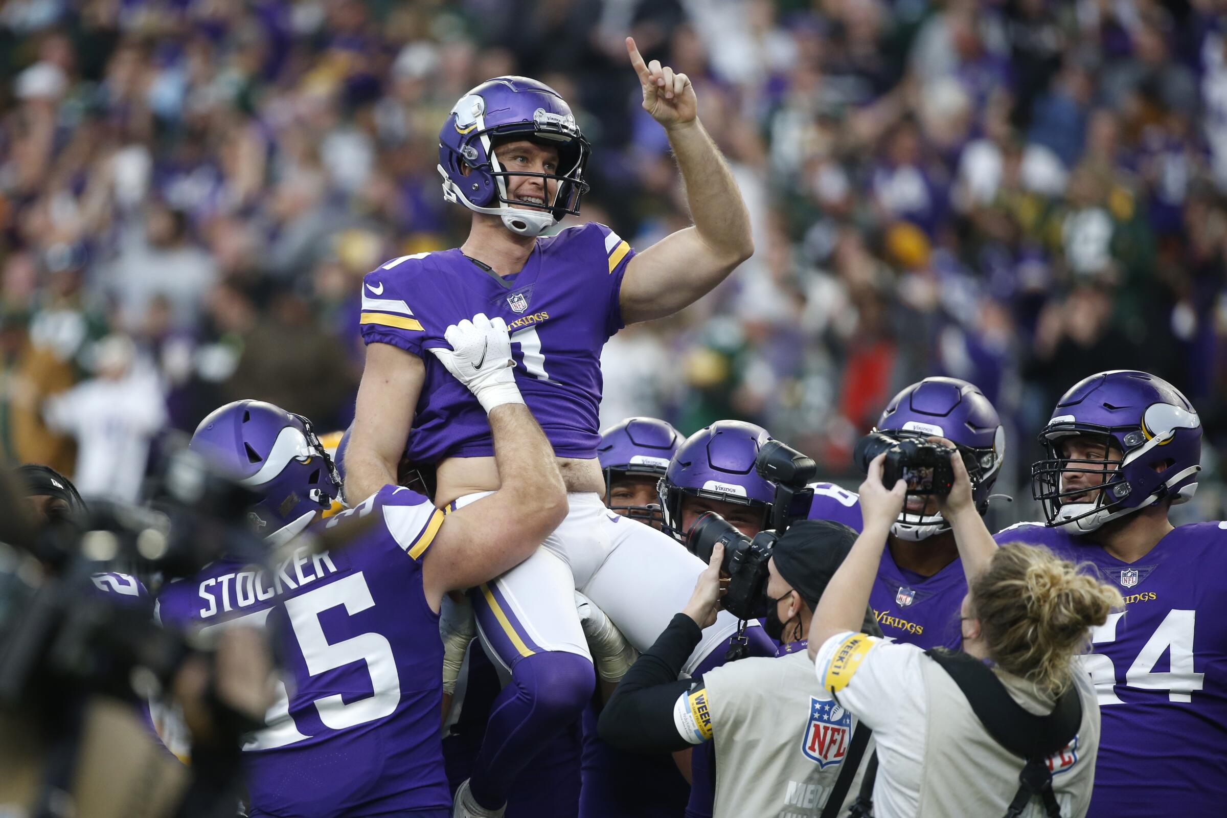 Taylor Heinicke getting his kicks with NFL victories