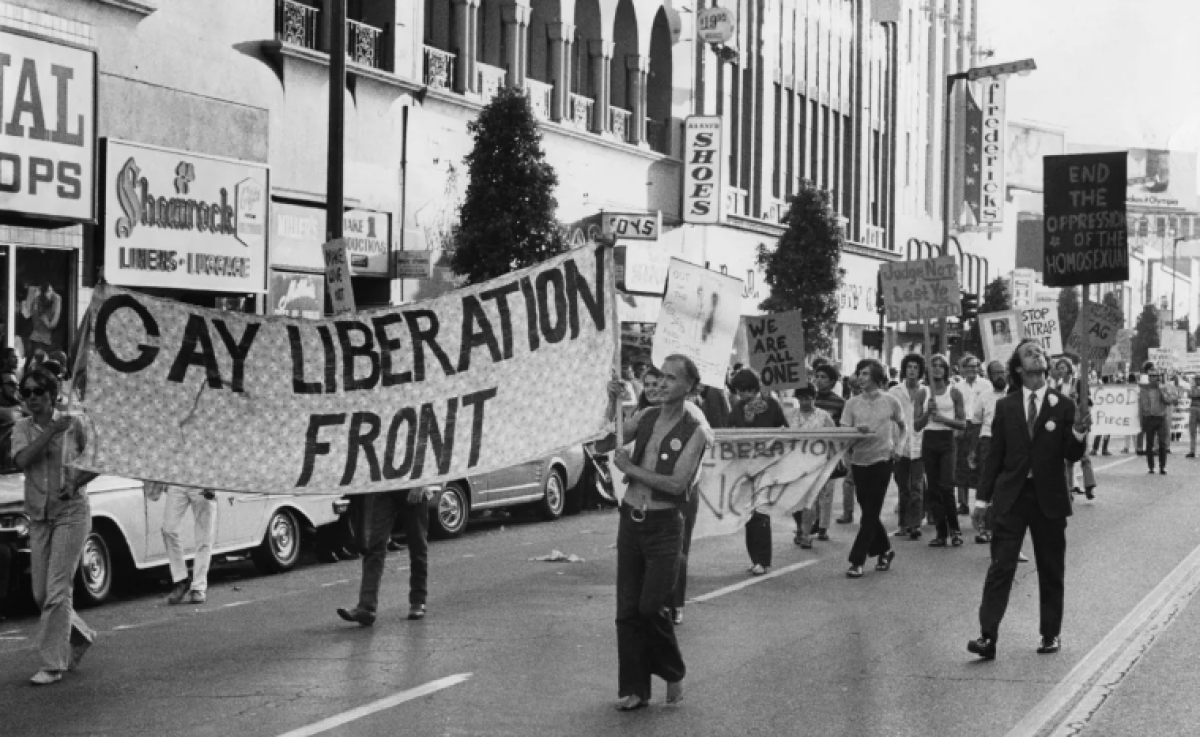 The first L.A. Pride Parade took place along Hollywood Boulevard on June 29, 1970.