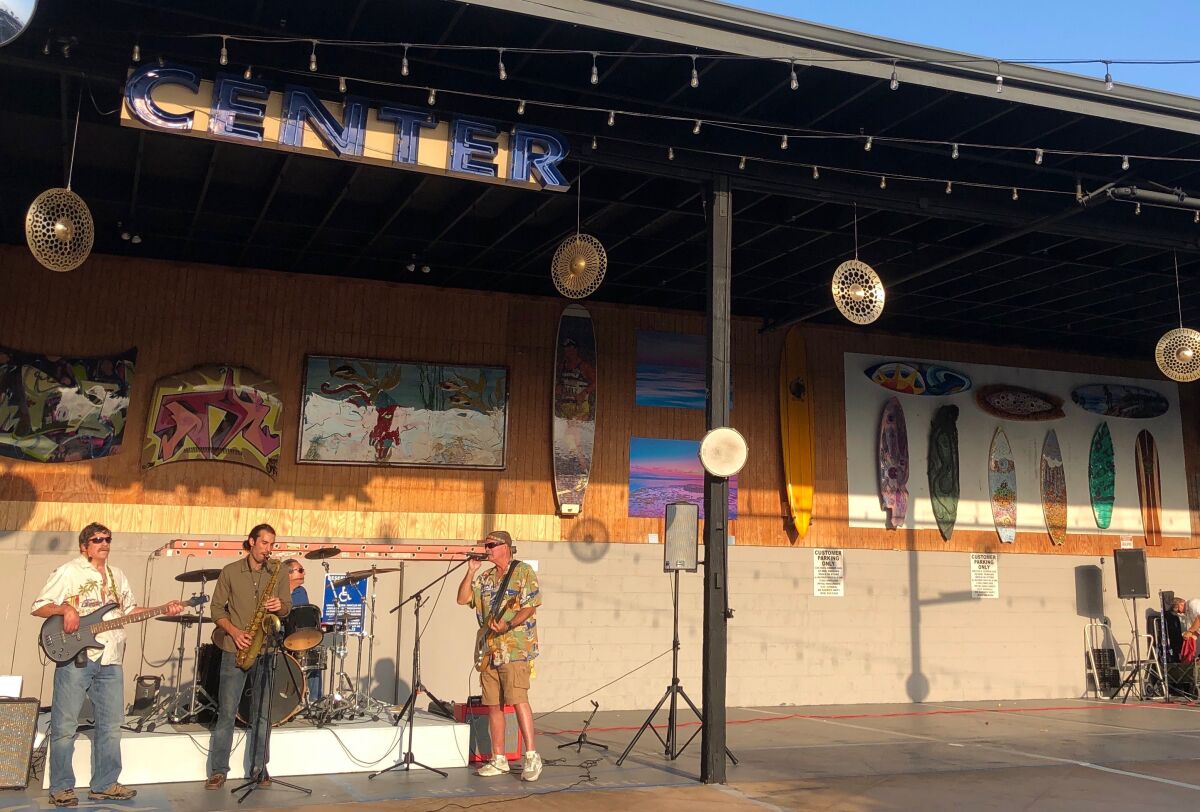 The Art Alley launched Sept. 26 on Cedros Avenue with live music.