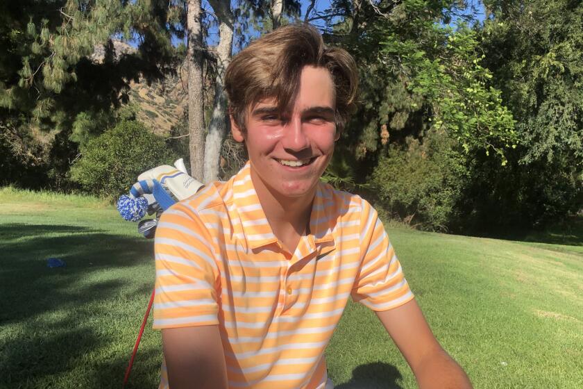 Lincoln Melcher, junior golfer at Burroughs, was heartthrob for 13-year-old girls when he appeared on Disney "Bunk'd."