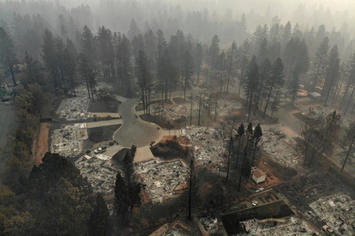 PG&E says its infrastructure probably helped start the Camp fire, which killed killed 85 people and destroyed the town of Paradise.