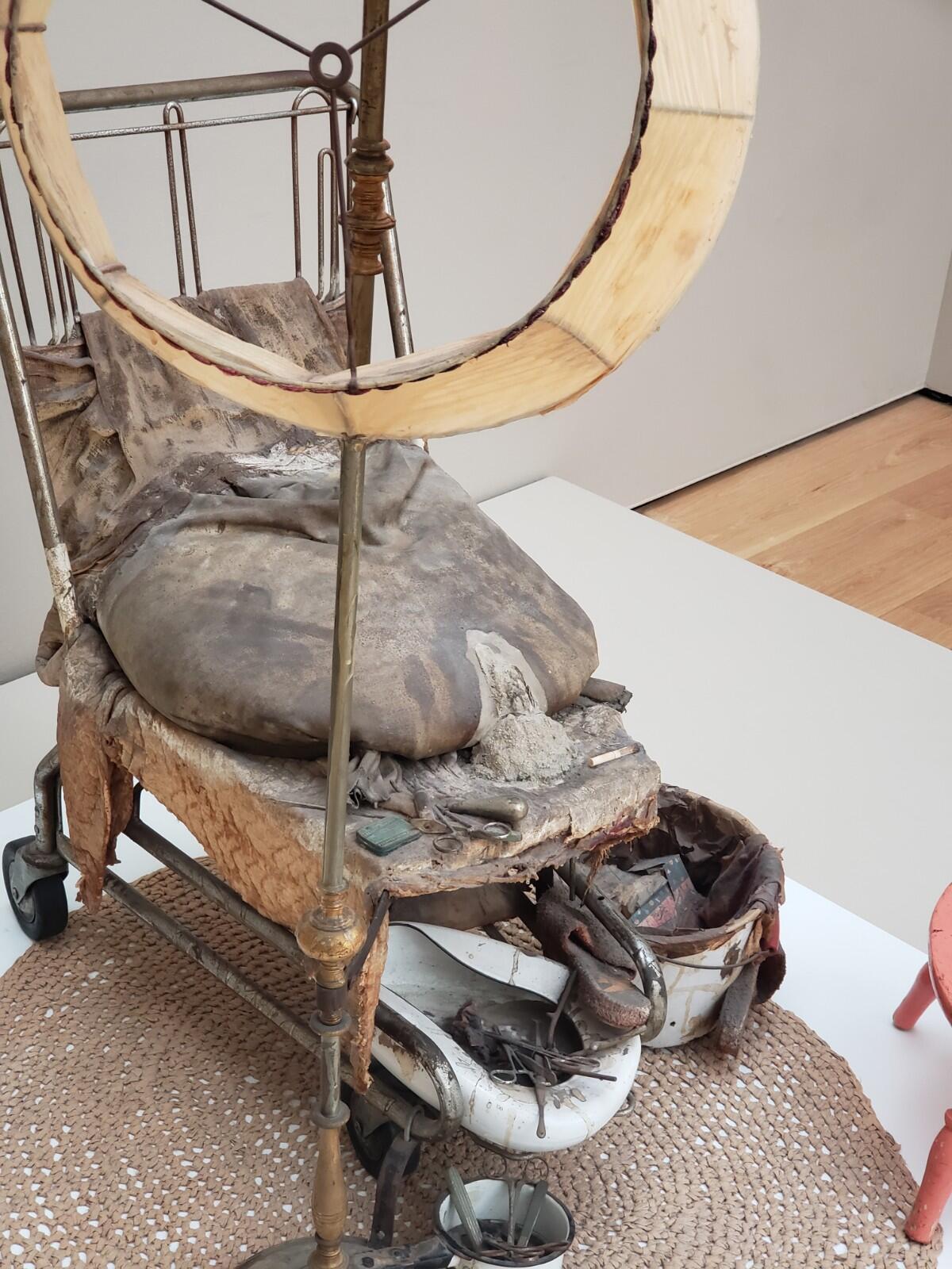 Edward Kienholz, "The Illegal Operation (detail)," 1962, mixed media