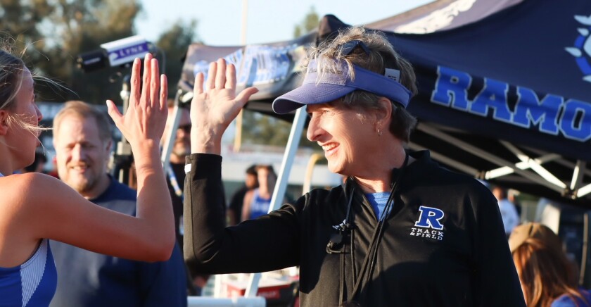Sherri Edwards, the Ramona High cross country and track and field coach and science teacher, retired last month.