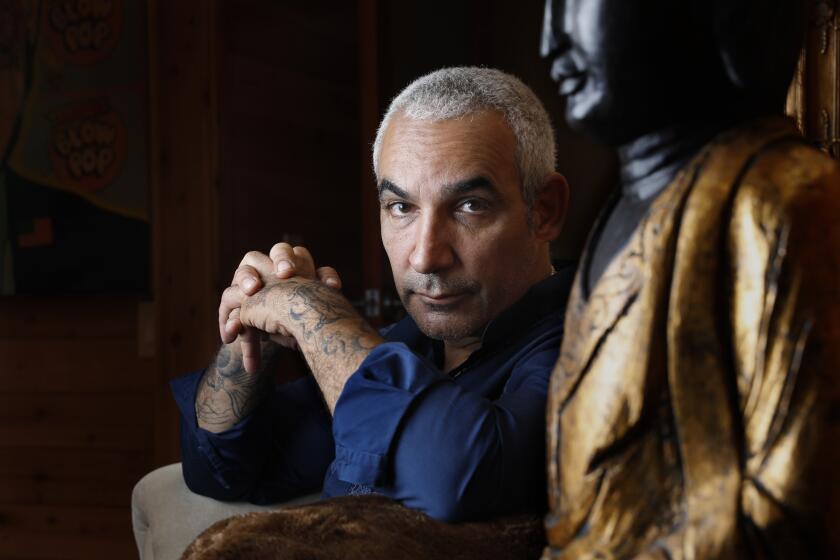 MALIBU, CALIFORNIA--SEPT. 6, 2019-- Hollywood executive Alki David is best know for operating a hologram company that projected images of dead celebrities. Photographed at his home in Malibu on Sept. 6, 2019. (Carolyn Cole/Los Angeles Times)