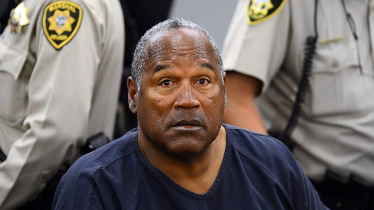 O.J. Simpson at his evidentiary hearing in Clark County District Court in Las Vegas on May 14, 2013.