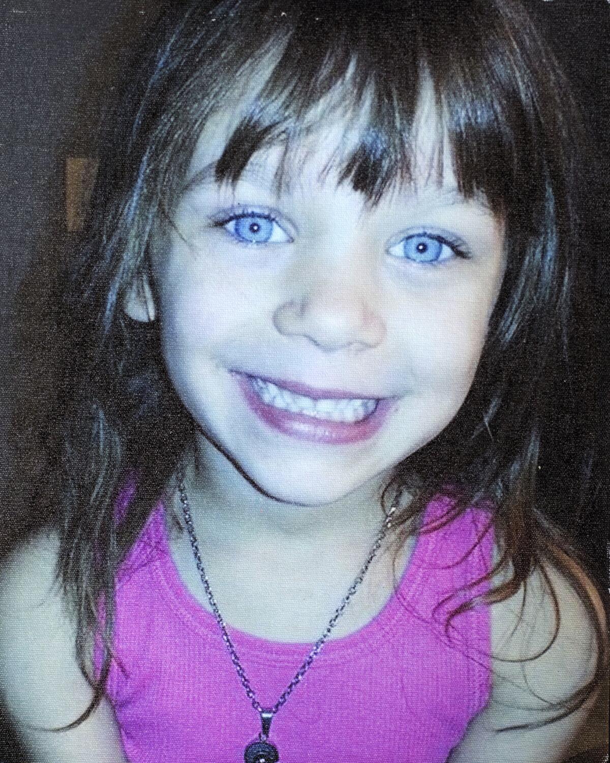 A photograph of Scarlet Anne Taylor, 5, supplied by her mother, Rebecca Hendricks. The girl died of flu in 2014.