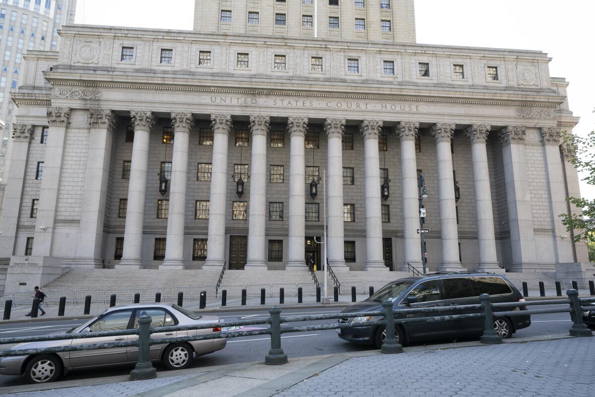 ARCHIVO - El Palacio de Justicia de los Estados Unidos Thurgood Marshall en Foley Square,