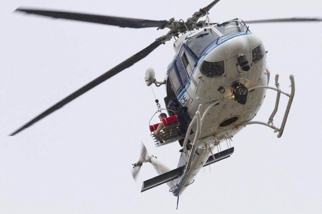 Copter removes man from Navy Yard