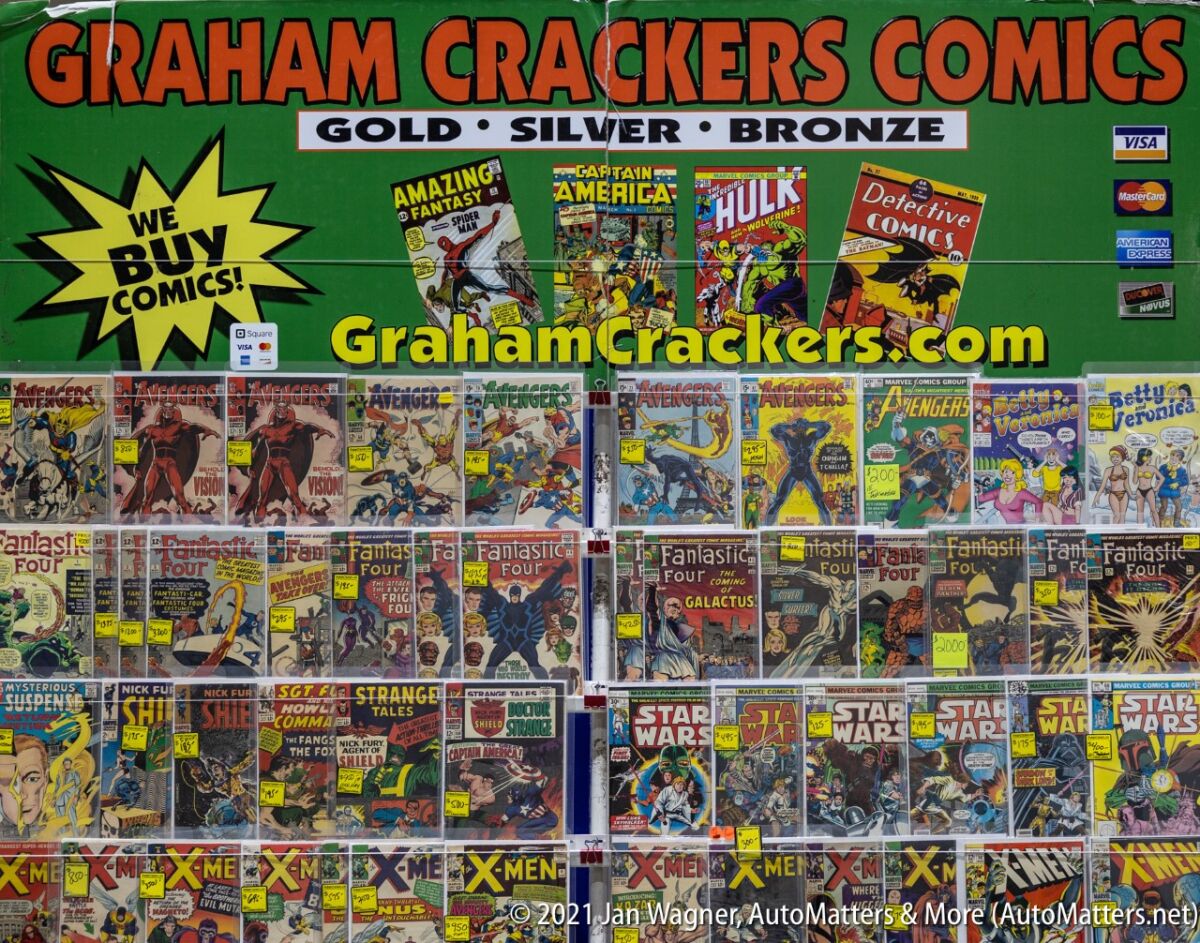 Comic books for sale at Comic-Con