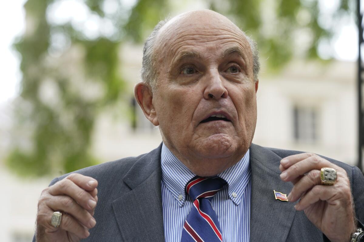 El exalcalde de Nueva York, Rudy Giuliani