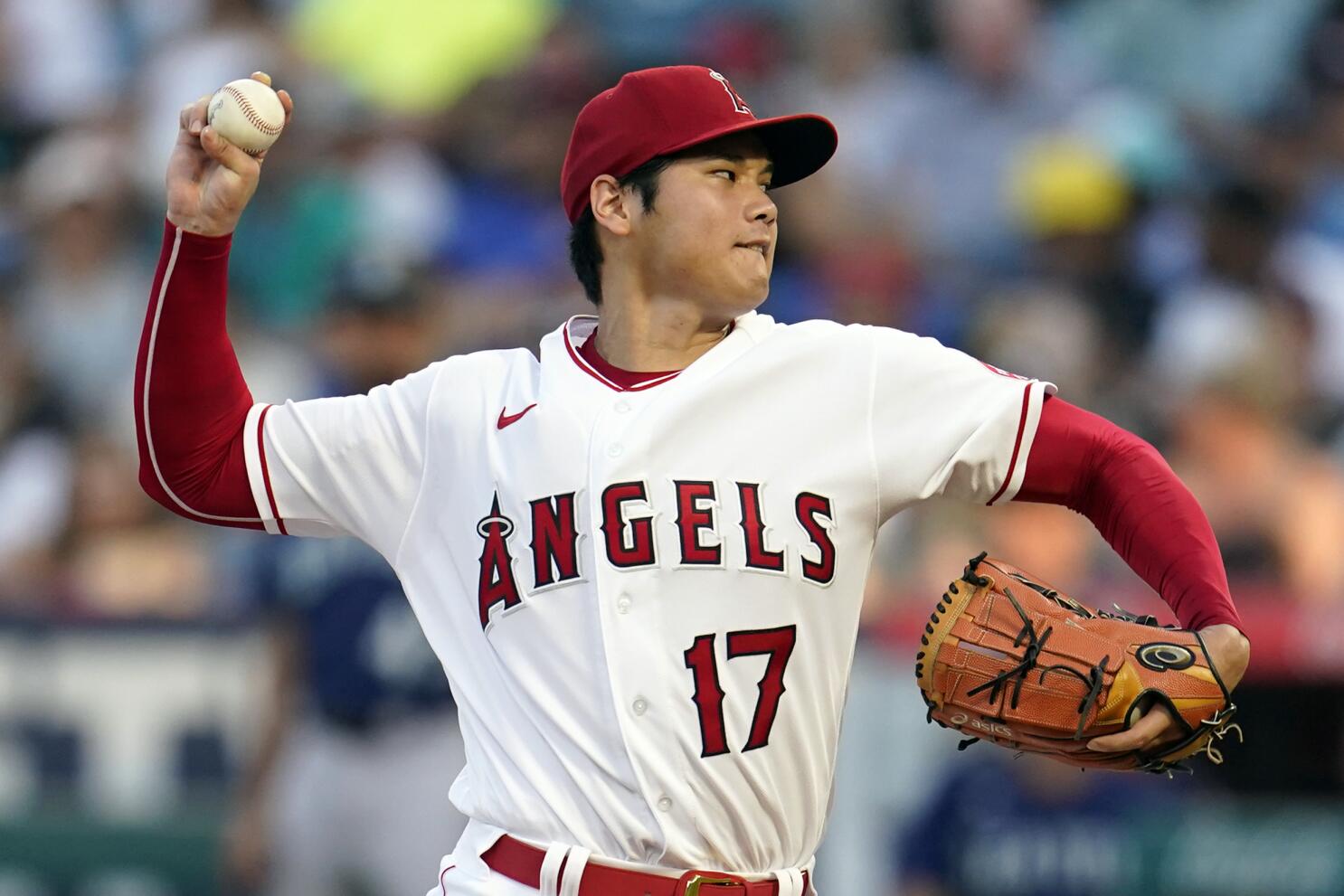 Shohei Ohtani called out on strikes., 06/15/2022