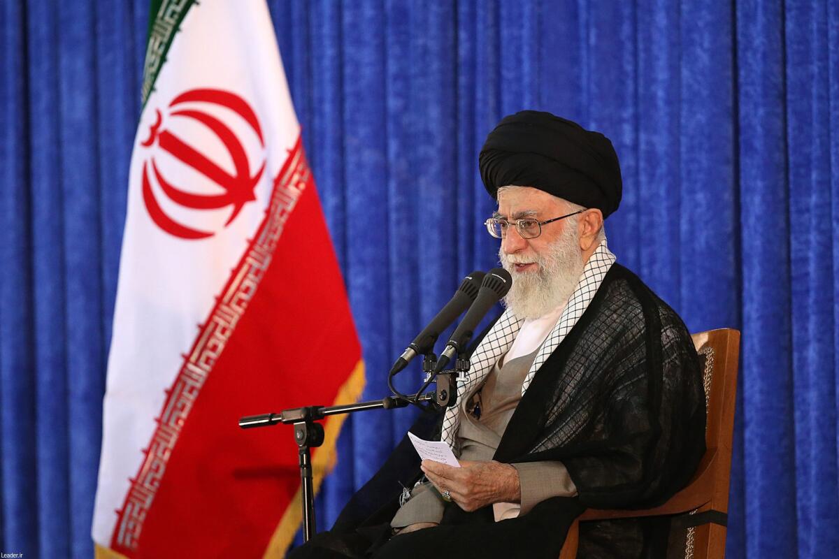 Iranian supreme leader Ayatollah Ali Khamenei