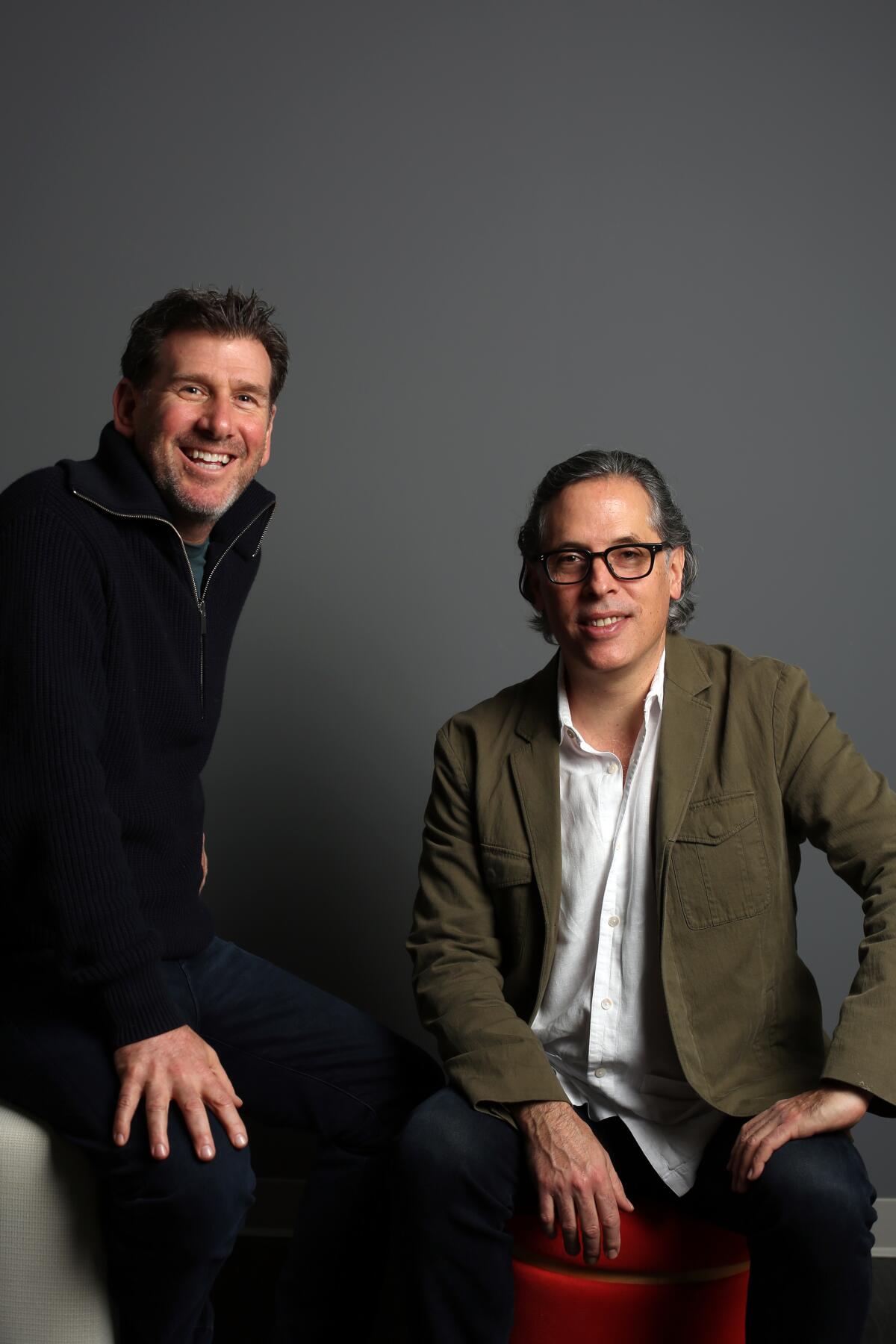 Cinematographers Lawrence Sher, left, and Rodrigo Prieto