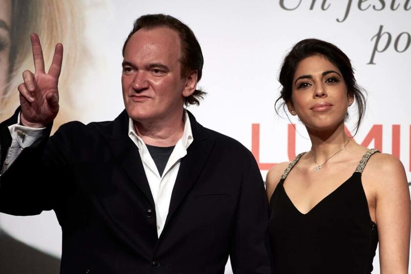 Quentin Tarantino and Daniella Pick in 2016.