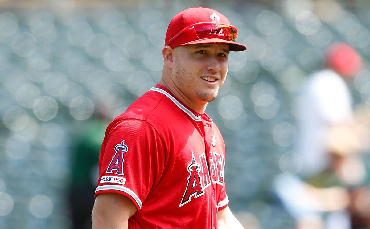 Angels slugger Mike Trout spoke to reporters Wednesday for the first time since undergoing a foot procedure.