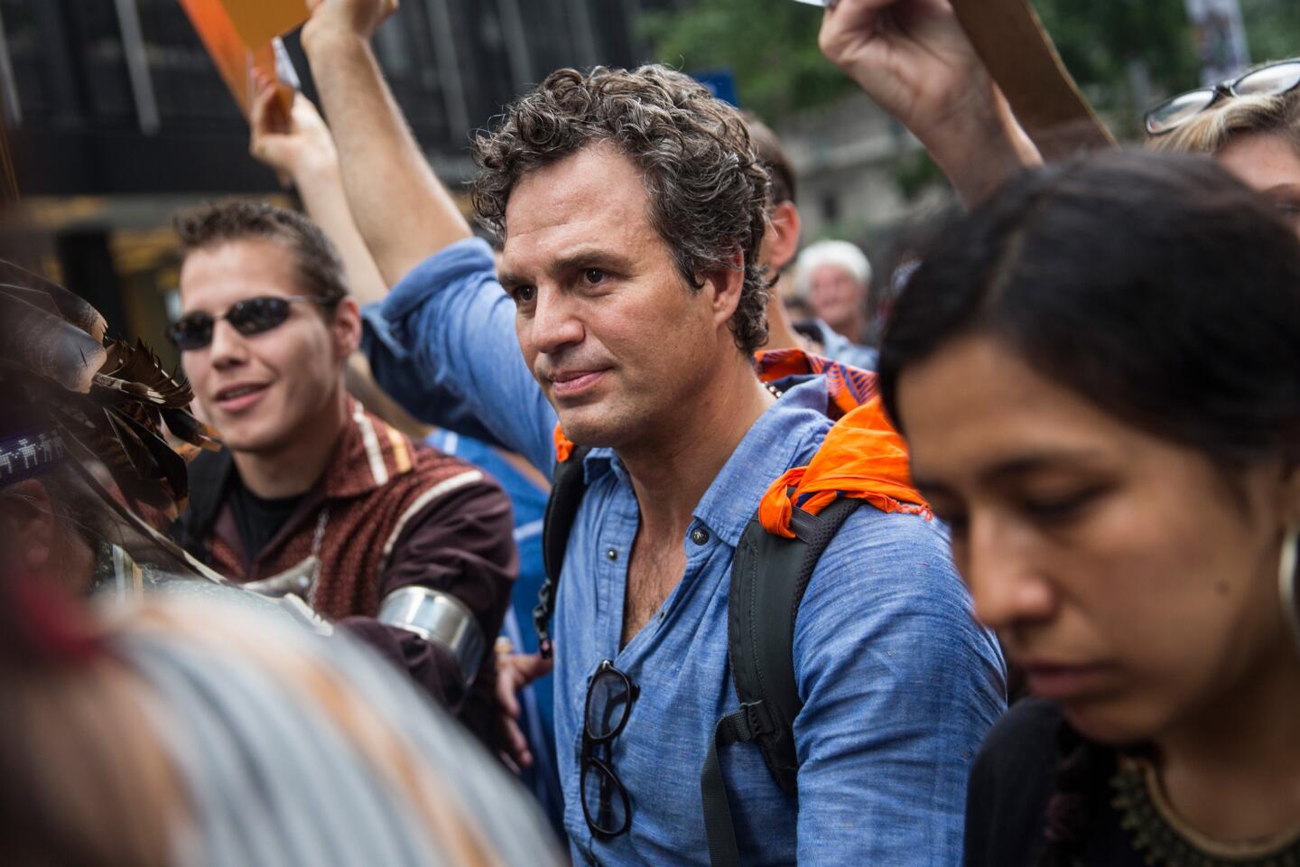 Mark Ruffalo participates in NYC's People's Climate March