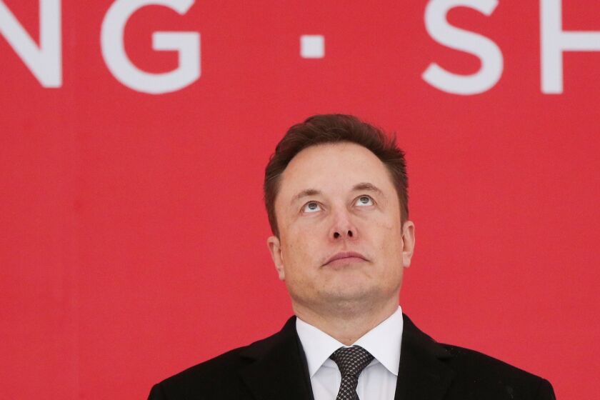 Tesla CEO Elon Musk attends the groundbreaking ceremony of Tesla Shanghai Gigafactory in Shanghai, east China, Jan. 7, 2019. (Xinhua/Zuma Press/TNS) ** OUTS - ELSENT, FPG, TCN - OUTS **