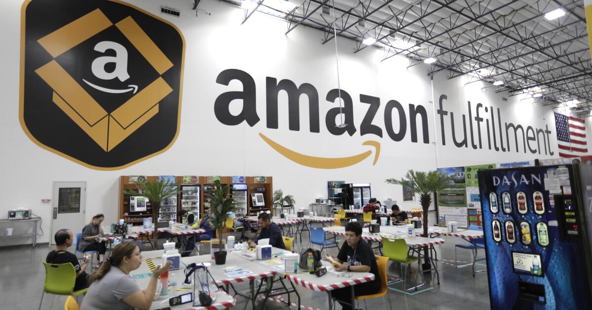 Amazon workers at Moreno Valley warehouse file for union election — a first in California