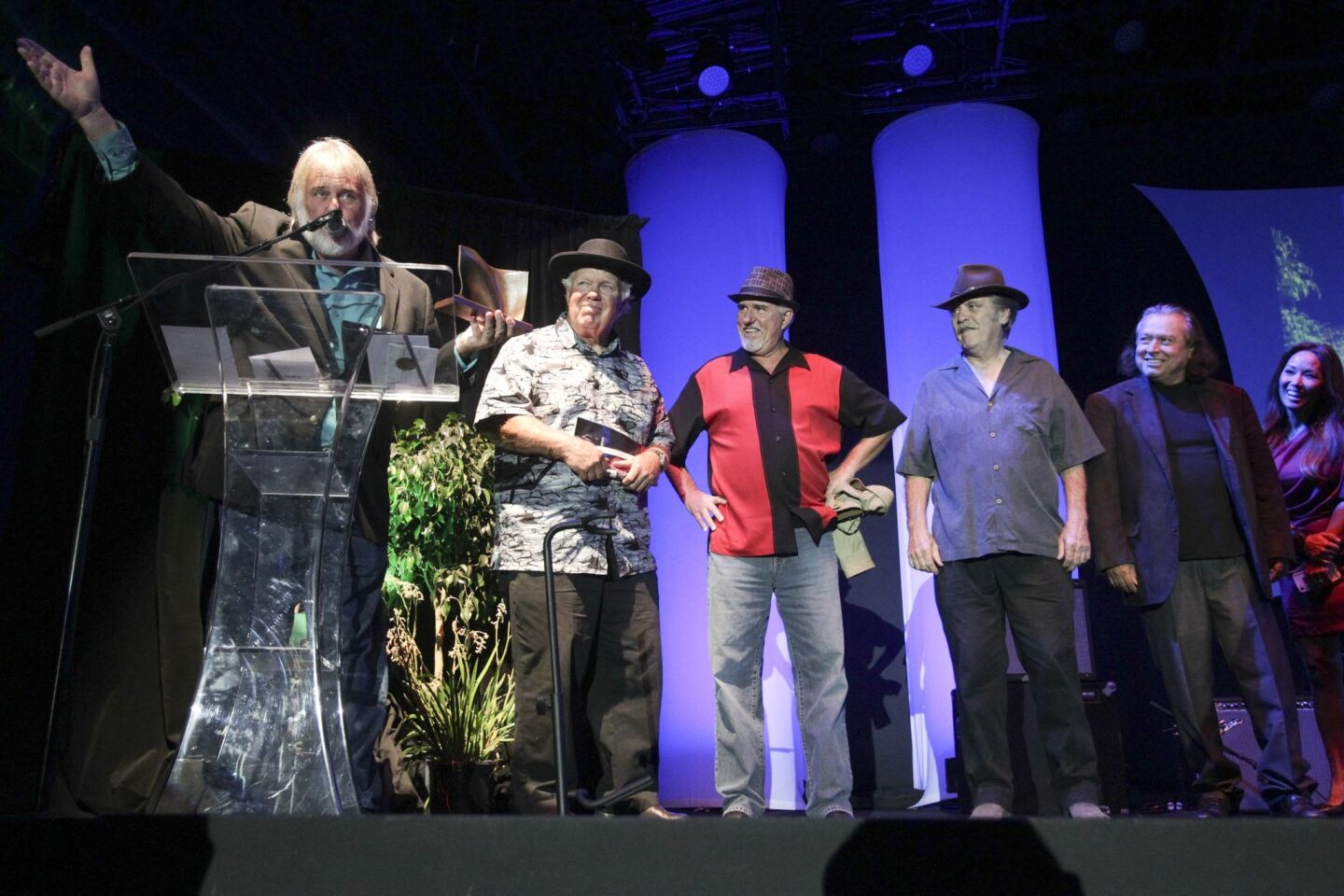 The Bayou Brothers accept their Best Blues award.
