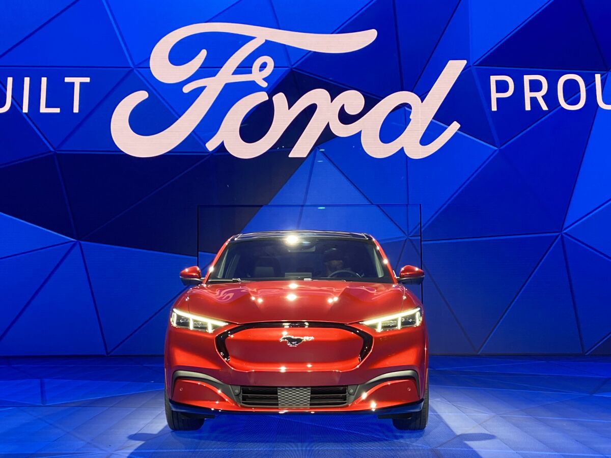 One of Ford's new EVs is shown.