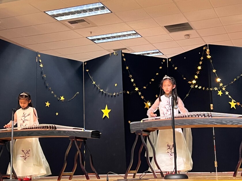 Performers in the Sage Canyon Talent Show.