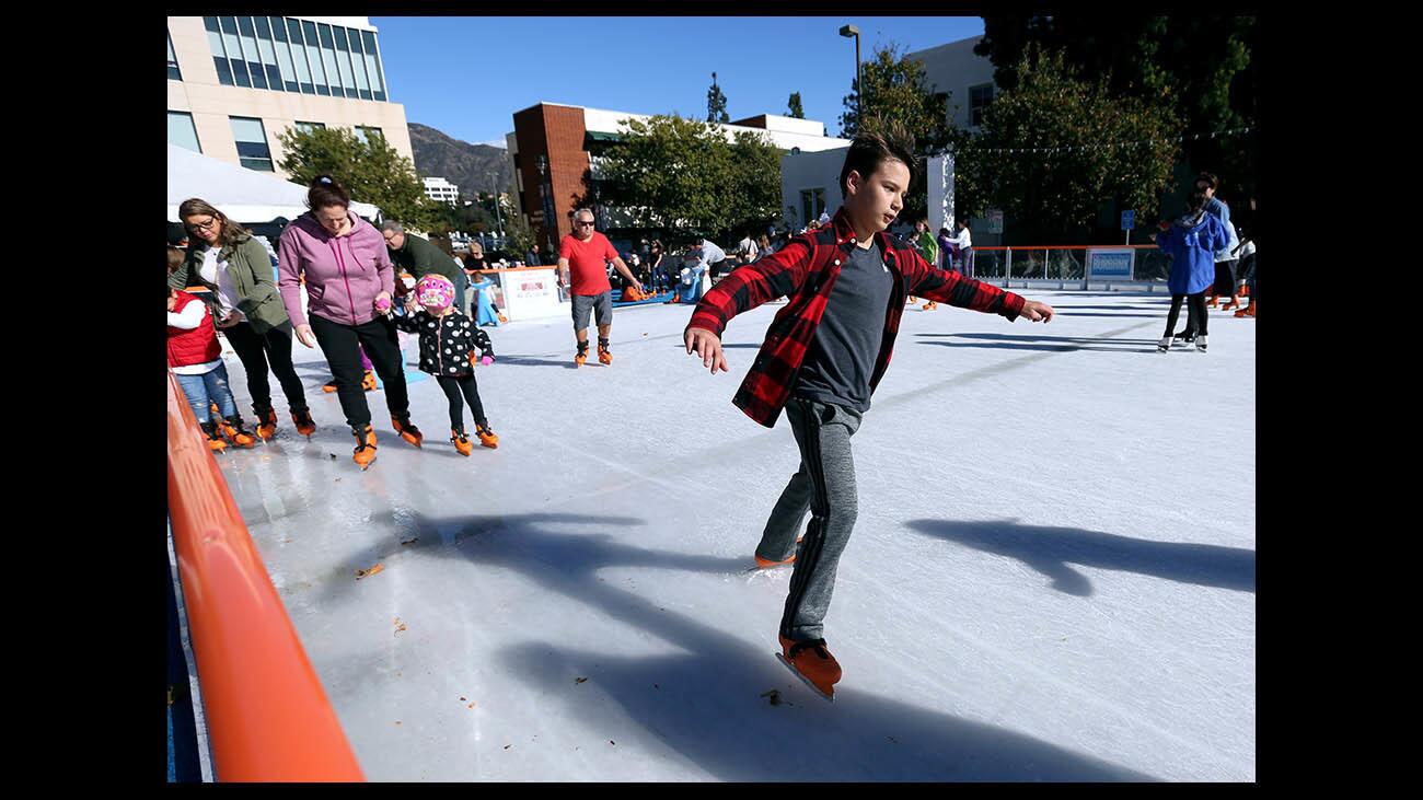 Photo Gallery: Annual Ice America ice skating rink opens to public in Burbank