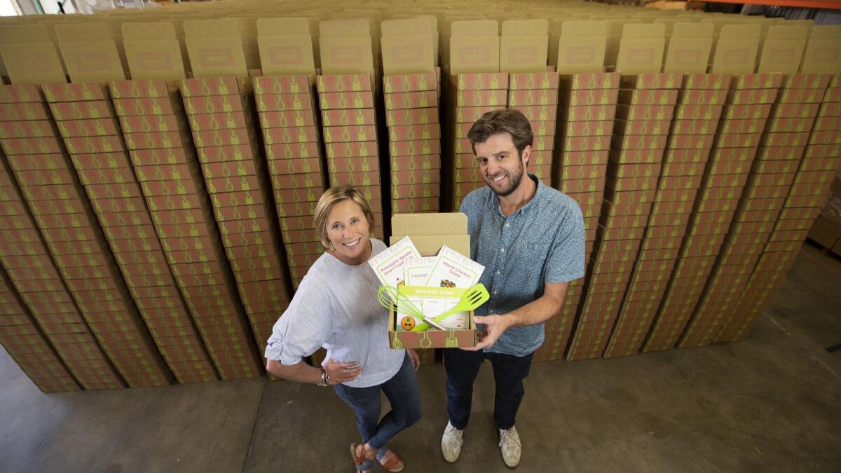 Samantha and Seth Barnes initially ran the Raddish cooking subscription program from their garage.
