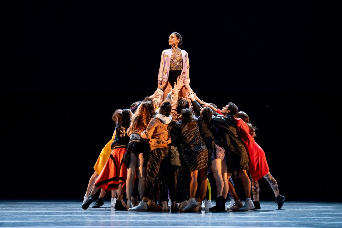 Joffrey Ballet artist Jeraldine Mendoza in "The Times are Racing."