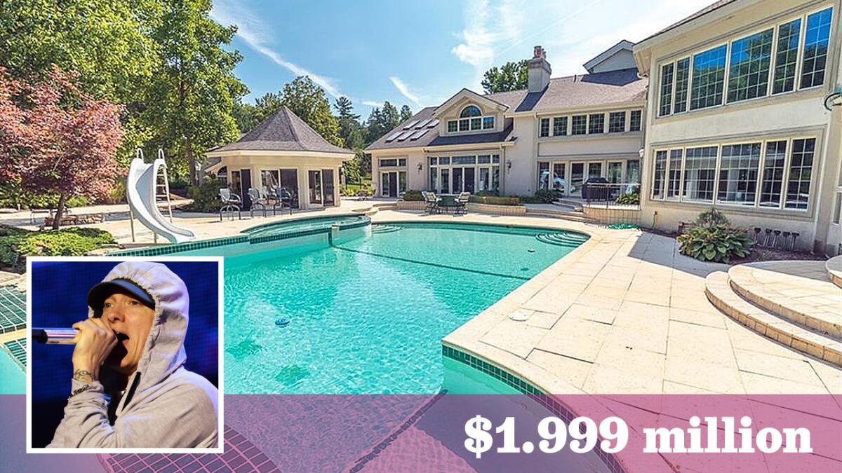 Eminem's massive Michigan mansion hits the market at $2 million - Los  Angeles Times