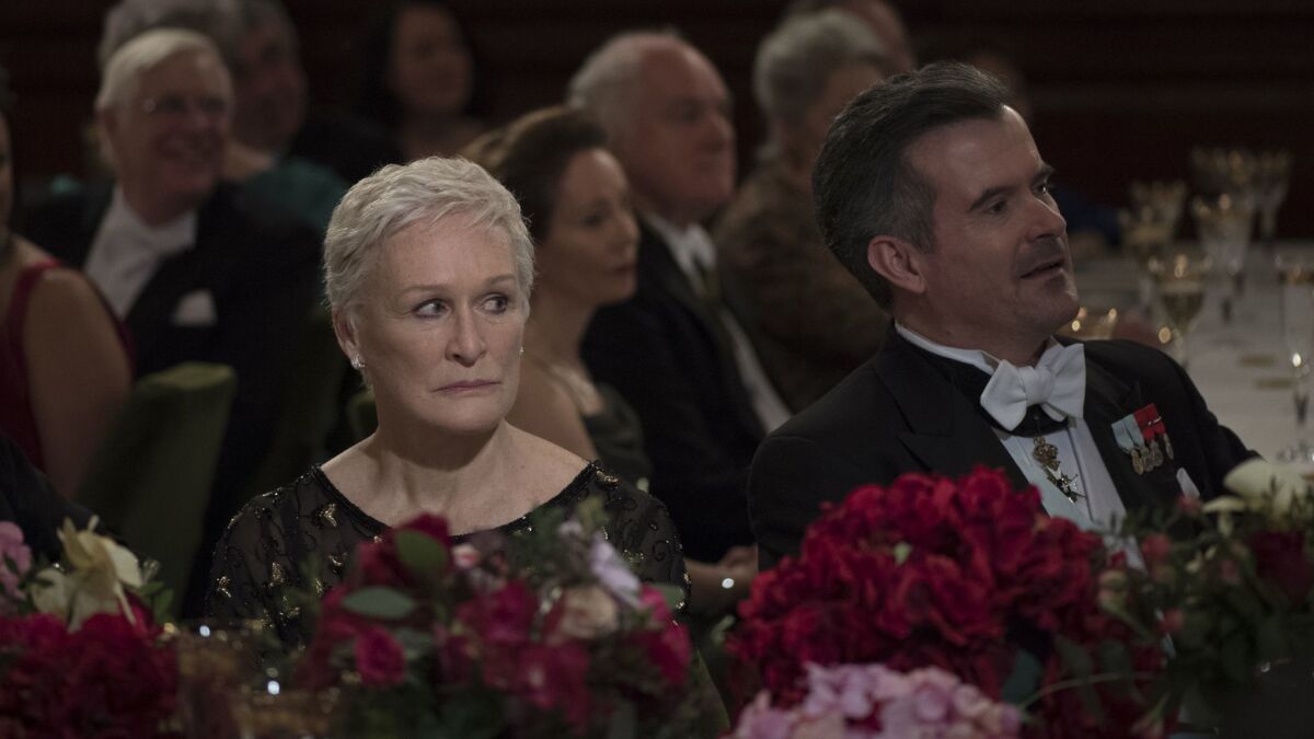 Glenn Close in a scene from "The Wife."