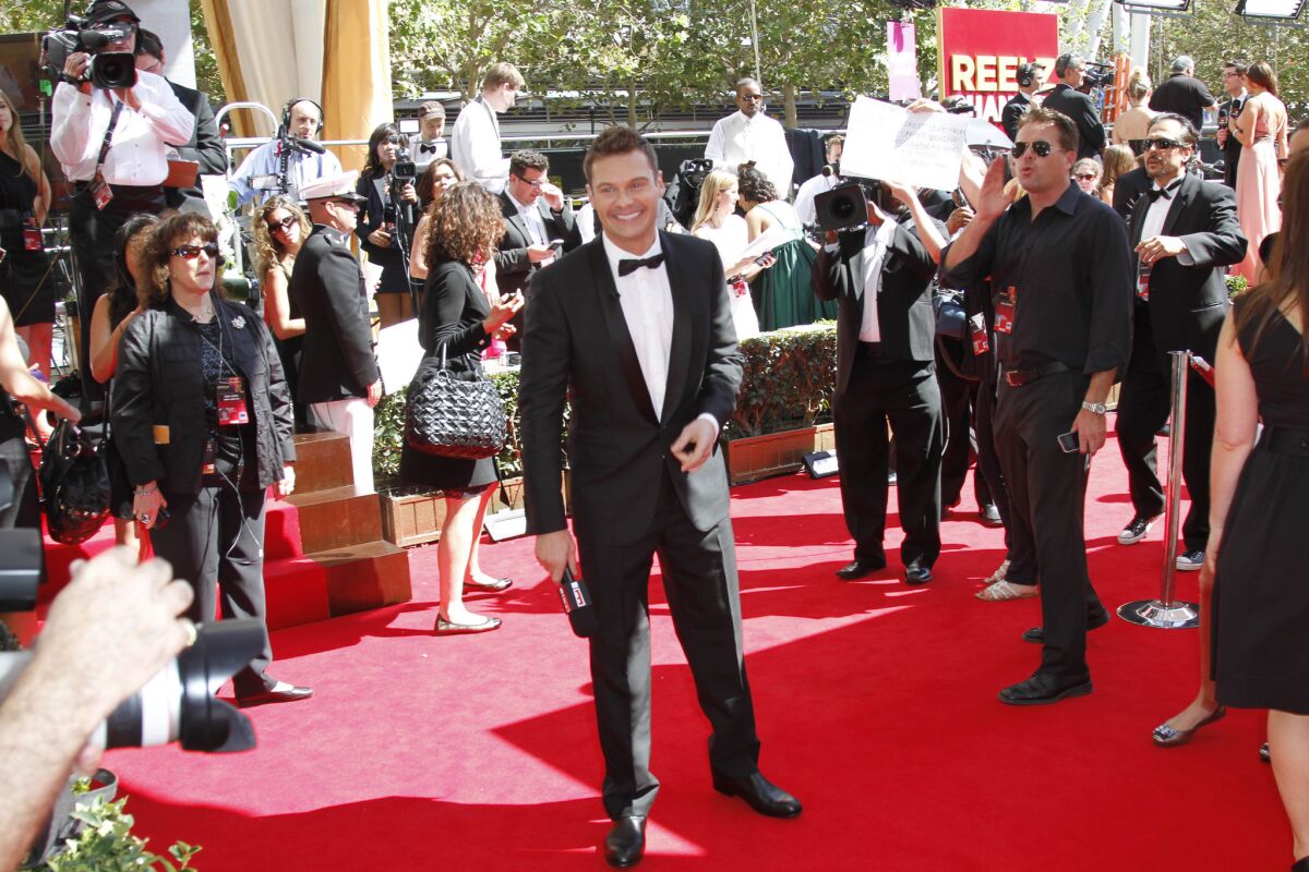 Ryan Seacrest, shown at the 2011 Emmy Awards, is a new trustee of the Los Angeles County Museum of Art.