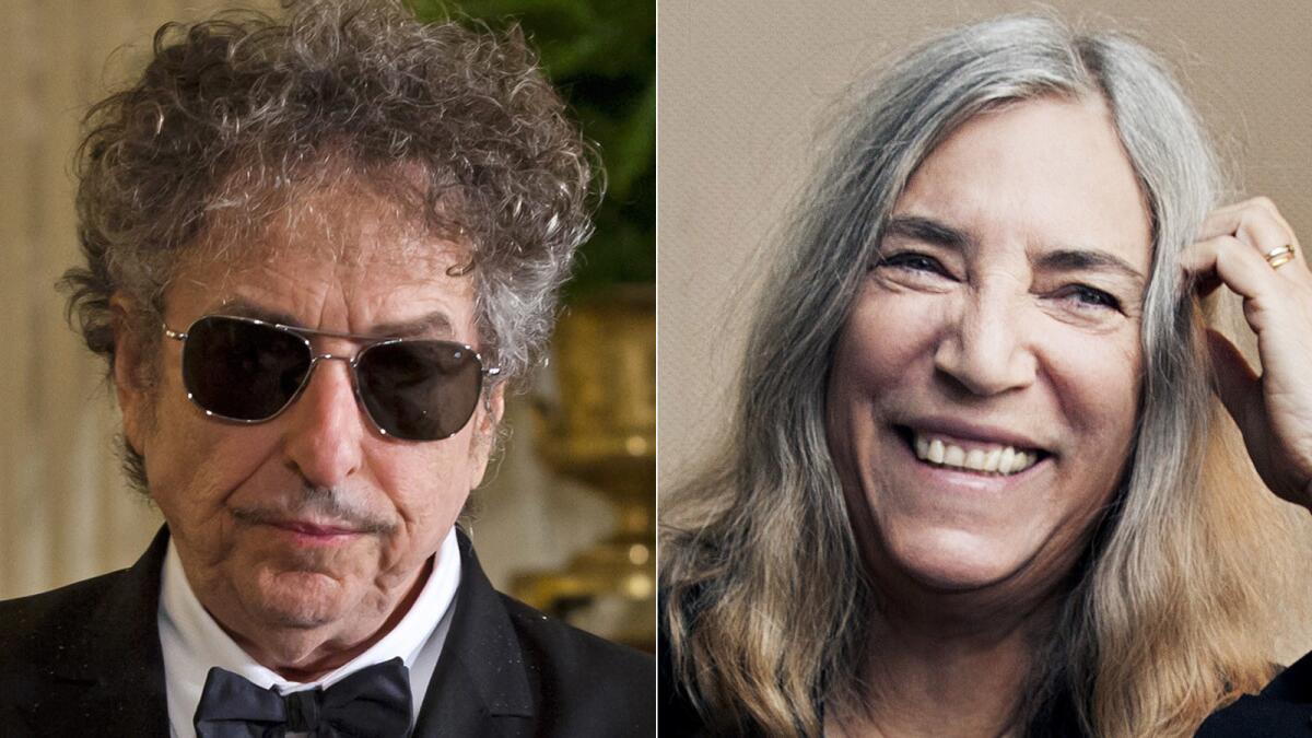 Patti Smith will perform Bob Dylan's "A Hard Rain's a-Gonna Fall" at the Nobel Prize banquet Saturday.