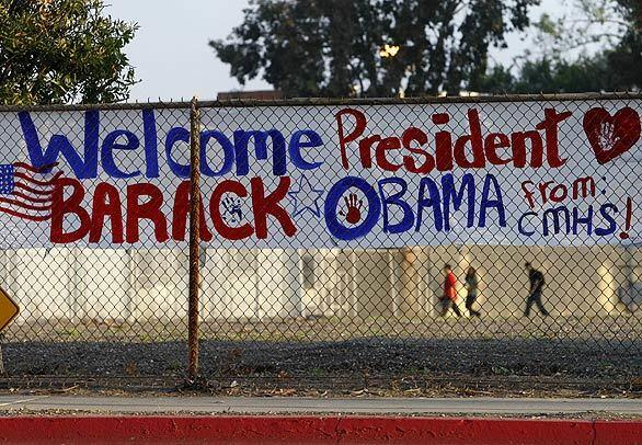 President Obama visits Southland - banner