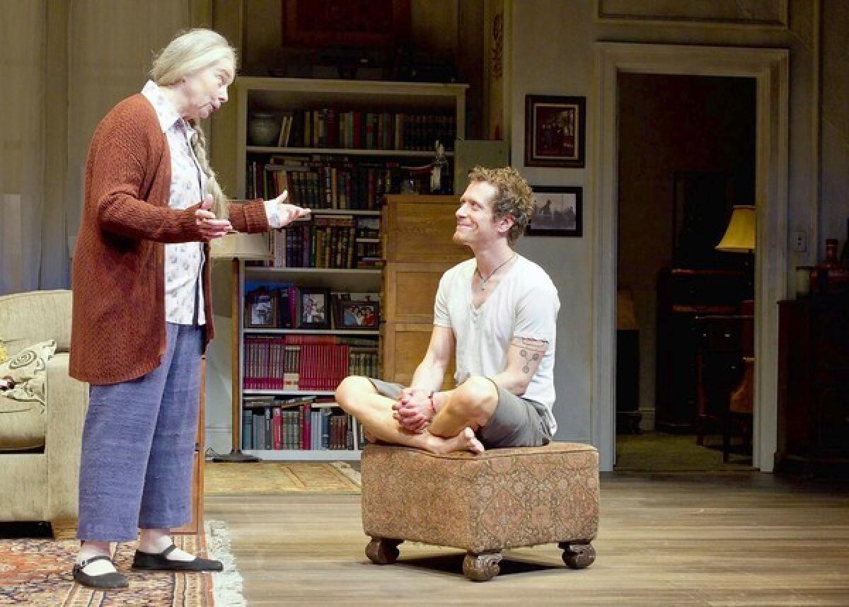 Jenny O'Hara and Matt Caplan in South Coast Repertory's 2013 production of "4000 Miles" by Amy Herzog.