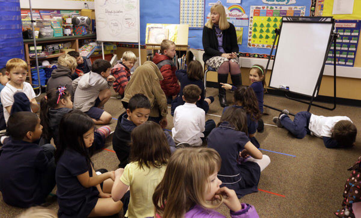 Tablet-less schoolchildren in San Jose.