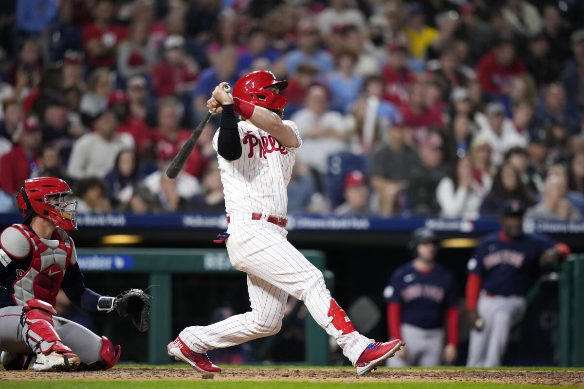 Harper hits first HR, but Phillies lose 6th straight - The San Diego  Union-Tribune